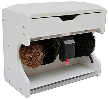 Cireuse à chaussures, machine à cirer les chaussures Cireuse à chaussures automatique Machine à polir et à polir les chaussures avec et machine à polir avec boîte de rangement Brosses à chaussures
