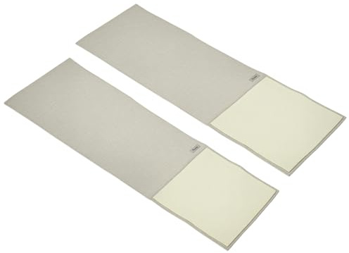 PawHut 2er Kratzmatte Kratzschutz Sofa Sisal Kratzteppich für Katze Sessel Couch Katzenkratzmatte Beige+Grau 130 x 45 x 0,3 cm