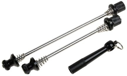 JMORCO Schnellspanner Fahrrad Fahrrad-Schnellspanner, Anti-Diebstahl-Spieße, Fahrrad-MTB, Vorder- und Hinterradnabenspieße, Schnellspanner, Fahrradteile(Black)