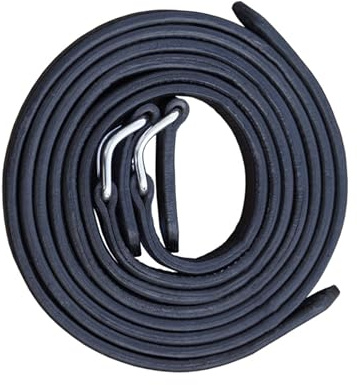 Brama-West Zugstränge Einspänner - bombiertes Leder - doppelt gelegt - 4-Fach genäht - Gr. Cob
