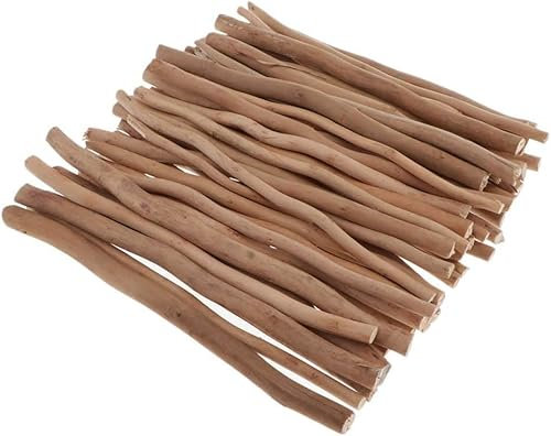 Lot de 50 branches d'arbre décoratives rustiques en bois naturel de 30 cm pour le travail du bois, les travaux manuels, les travaux manuels et la décoration d'intérieur (bois de 20 cm)