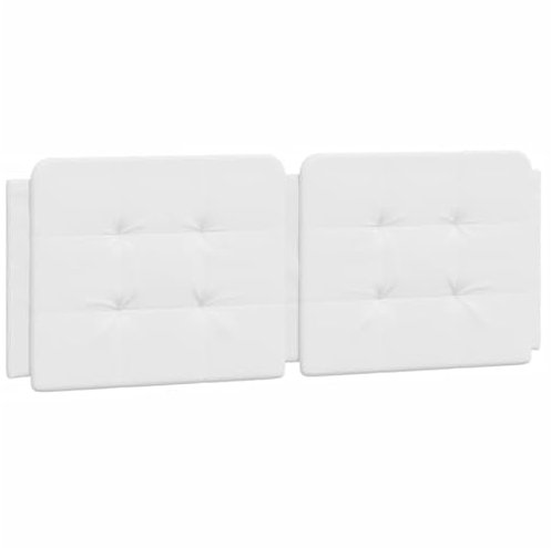 ULUYYUC Bettrückwände Wandkissen Wandpolster Wandschutz Bett - Kopfteil-Kissen Weiß 140 cm Kunstleder für Bett Gästezimmer Jugendzimmer Herbergen