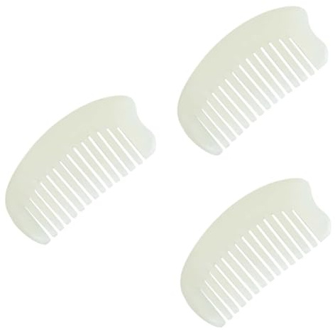 Beavorty 3 Stck. natürlicher Jadekamm handarbeitskorb Massagekamm Massage-Haarkamm Kopfmassagegerät Styling Gesicht Bürsten Föhnbürste entwirren Kämme Ratte Entwirrer Haarkamm für Frauen