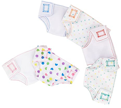LABRIMP 6 St Dockkläder Dockblöjor Tillbehör Babydockunderkläder Blöjor För Dockor Dockblöjor Tillbehör Docktillbehör Underkläder För Dockor Blöjor För Babydockblöjor