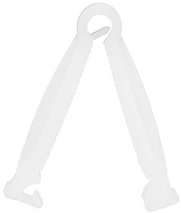 Haofy Pince de Cordon Ombilical Jetable, Pinces en Plastique pour Le Plateau de Porc, Fournitures de Cuisine, 100 Pc avec Conception Antidérapante, Longueur de 4,9 Cm, Approvisionnement à la