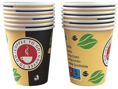 1000 x Made in D 200ml Kaffeebecher Premium Coffee to go Pappbecher 0,2l