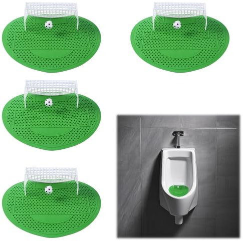 4 Unidades de Filtro para Urinario Con Aroma, Divertidos Filtros para Urinarios Con Diseño de Fútbol, para Todo Tipo de Centros Comerciales, Oficinas y Escuelas