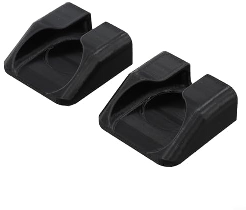 Honseadek Adaptadores de pedal sin clip de bicicleta para convertir a pedales de plataforma estándar con borde dentado antideslizante y diseño de textura esmerilada en plástico (SKU negro)