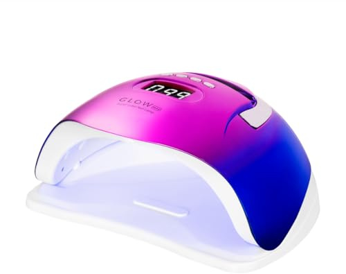 UV/LED Lichthärtungslampen Metallic Design mit 220 Watt, Sensor, Timer Funktion und Low Heat Mode (Blau/Pink Metallic 220W)