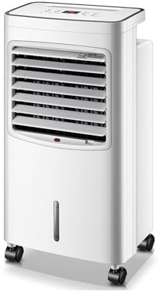 Condizionatore portatile, Raffreddatore evaporativo ad alta efficienza energetica con telecomando, Unità di riscaldamento e raffreddamento mobile da 12000 BTU Classe energetica A