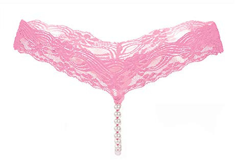 Sexig spets underkläder set dam stringtrosa babydoll djärv blommig Push-up justerbara remmar lättviktsraffinerad rosa fest A81, rosa, One size