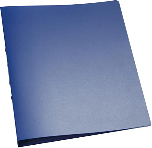 Q-CONNECT KF02483 Ringbuch A4, 2-Ring, Ring- 25 mm, blau-transparent