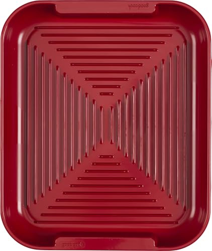 GoodCook Everyday Microwave Grill, BPA-Free Bacon Tray and Cooking Tray, 10-Inch Microwave Cookware for Bacon, Sausage, and Hot Dogs, Heat Safe to 400°F, Dishwasher Safe, Grease Draining Design