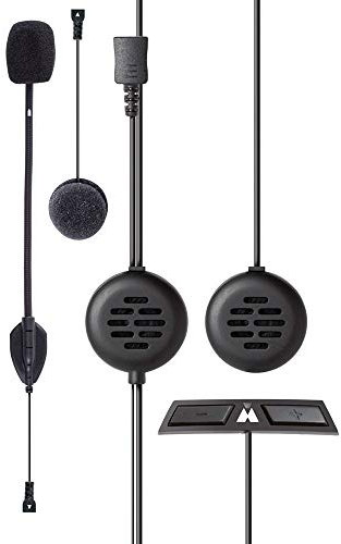 Midland BT Go Uni Interfono Moto Casco Bluetooth per Conversazioni Pilota Passeggero, Portata 200m, Universale per Tutti i Caschi, Audio Chiaro, Soppressione del Rumore DSP e Batteria di Lunga Durata, Nero Midland