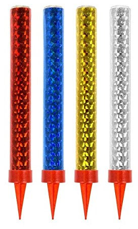 GoDan s.a. Ice Fountain, Colour, Pack of 4, 12 cm