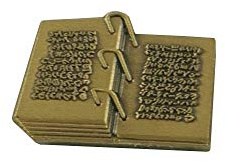 Johnson Brothers LDS Book of Mormon pin, Gold Plates pin
