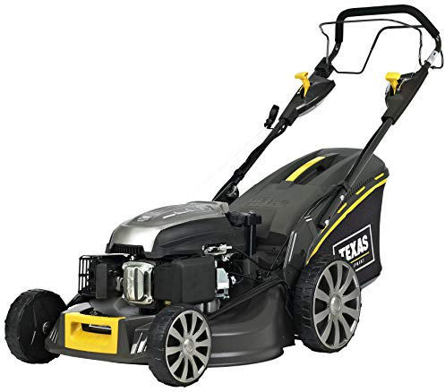 TEXAS Profi Rasenmäher Premium 5370TR/WE 4in1 Benzin mit Antrieb Radantrieb und E-Start | 53cm | 4,9PS | 196cm³ | 4-Takt | Mulchfunktion | Schnitthöhenverstellung 28-75mm | Fangkorb 65 Liter