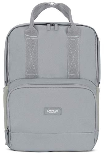 Ryggsäck Kvinnor och Män Grå - LARKSON No 6 - Moderna Ryggsäckar Gjorda av återvunnen PET för Arbete, Universitet och Skola - Vattenavvisande med Laptopfack