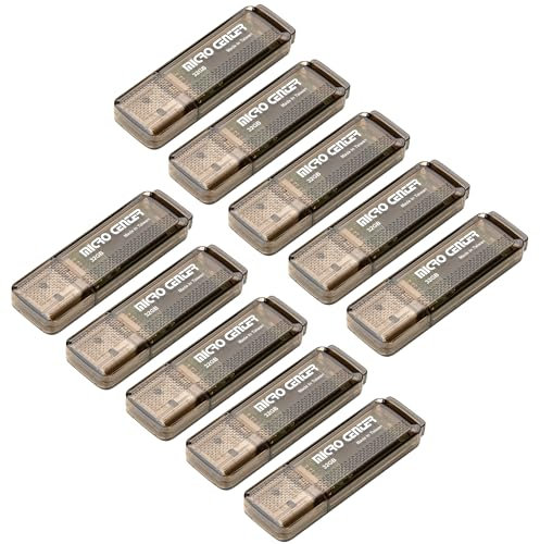 INLAND Micro Center Superspeed 10 Pack 32GB USB 3.0/USB3.1 Gen1 Flash Drive Gum Size Memory Stick Thumb Drive Data Storage Jump Drive, 10X Faster Than USB 2.0 USB Drives (32G 10-Pack)