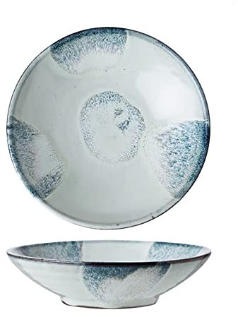 EVSER Assiettes à dessert créatives en céramique pour la maison, vaisselle pour snacks, fruits, casse-croûte, bol en os, assiette pour apéritif