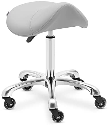 Physa York Light grå sadelpall sadelpall ergonomisk sadelpall sadelpall kontor rullstol