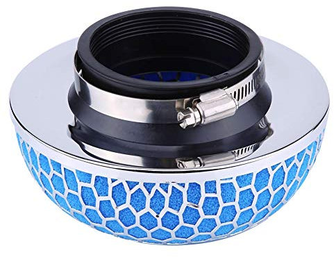 Filtre à Air, Filtre D'admission D'admission de Voiture Nettoyant Mousse de Champignon Hks Filtre à Champignons Gaze Haut Débit Universel (rouge) Universel Idéal pour les (Bleu)