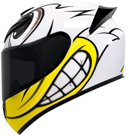 Integralhelm, Motorradhelm, modulare Motorradhelme für Unisex-Erwachsene, Streetbike, Cruiser, Roller, DOT-zugelassen D,S52-53CM