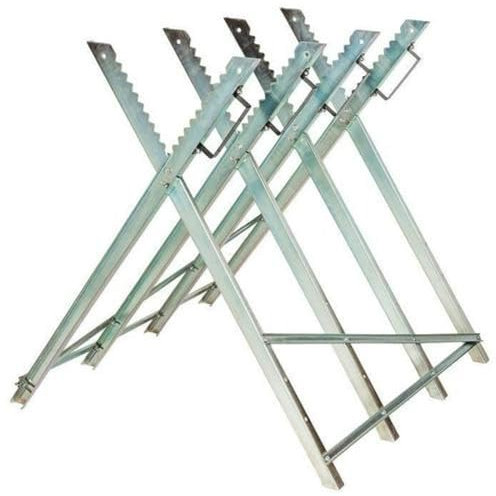 Cannoli Chevalet de Sciage avec 4 Supports de Bois Dentelés PliableChevalet de sciage, Pliable, Charge maximale 150 kg, Acier, pour Couper Le Bois, argenté(84 * 80 * 80cm (quatre colonnes))