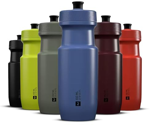 Genérico Bidon Bicicleta Botella, Bidon Ciclismo Bidon para Bicicleta, Bebida Cómoda y sin Sabor a Plástico, Transparente para Dosificación Precisa - Azul, 650 ML