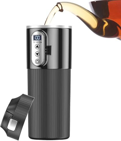 Portable Travel Electric Cup | Coffee Cup Travel Mug | Coffee Mug Warmer Digital | USB Powered for Instant Warmth, Fits Standard Car Cup Holders, Ideal for Keeping Beverage Hot During Commute