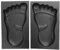 1 Pair Foot Print Stepping Concrete Stone Paving Mold Maker for Park Garden Silicone Mold for Epoxy Resin