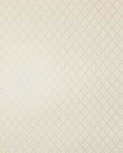Vymura M95679 Santina Trellis Italian Heavyweight Vinyl Wallpaper, Natural