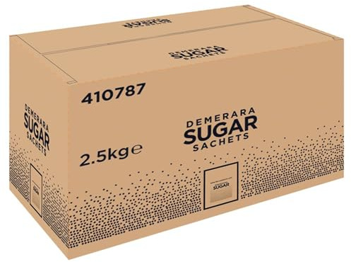 Ttate & Llyle Demerara Sugar – 1000 × 2.5 g Sachets (2.5 kg) | Pure Cane Brown Sugar with Fruity Caramel Taste | Vegan, Vegetarian, Kosher Certified
