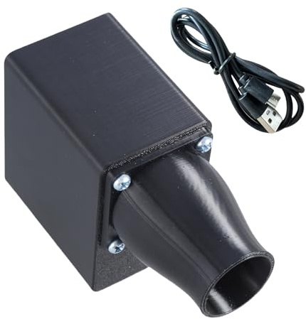 FOLODA Soplador de aire USB C 5 V para barbacoa, ventilador de cocina de 6000 rpm, ventilador de barbacoa de aire de velocidad ajustable, parrilla de picnic, parrilla de carbón