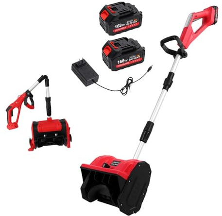 Pala da Neve Elettrica Pieghevole 21V – Soffiatore di Neve Senza Fili, Compatto e Leggero, Con Batteria Ricaricabile, Per Uso Domestico e Residenziale