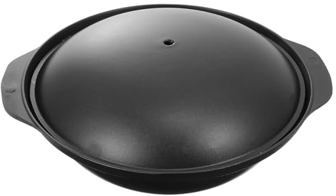 VALICLUD Pentola in Alluminio Antiaderente con Coperchio 24 Cm, Casseruola Piccola Resistente al Calore per Riso e Pollo Brasato, Pentola Versatile per Cucina Casalinga e Regali