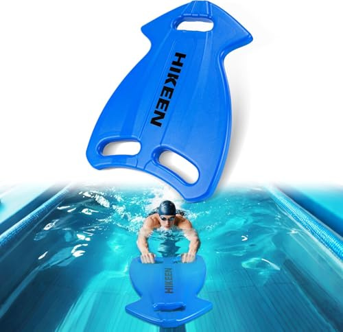 Hikeen Lot de 2 Planche de Natation Grande Taille Multi-Prises: Accessoires Piscine Planche Piscine Haute Flottabilité pour Adultes, Planche Flotteur en HDPE, Natation Accessoires à nage Eau Libre