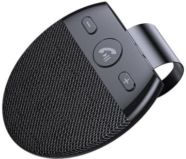 QUXVUIS Kit de visera con altavoz inalámbrico para reproducción de música, conexión Bluetooth, Altavoz Bluetooth manos libres, parasol para coche