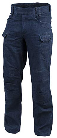 Helikon-Tex Urban Tactical Pants Denim Pantalon de randonnée, Jean Stretch Bleu Marine, 36W / 32L Hommes