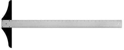 Alumicolor 2281-1 76,2 cm Stahlkante Aluminium T-Square für Kunstrahmen und Zeichnen, silber, 30 INCH
