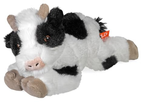 Wild Republic Ecokins Mini Kuh, Kuscheltier aus Stoff, Nachhaltiges Spielzeug, Baby Geschenk zur Geburt von Jungen und Mädchen, Stofftier 20 cm