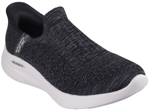 Skechers dam avslappnad passform sport sneaker, Svart, 41 EU