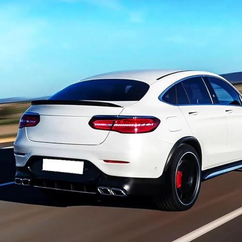 LohxA Becquet Arrière de Voiture pour Mercedes Benz Classe GLC Coupé GLC300 250 260 2016-2021, Lèvre de Becquet de Coffre Arrière, Kit D'accessoires de Carrosserie ABS