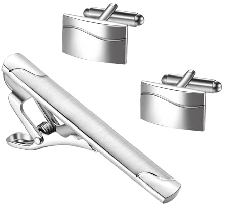 JewelryWe Slipsnål för män, 2,4 cm bred mässing polerad slipsklämma slipsnålar slipsklämma, guld silver, Erwachsener, rostfritt stål Metall Koppar, Ingen ädelsten
