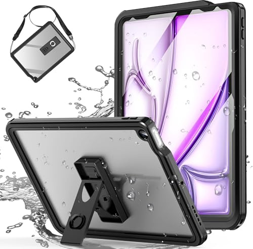 AICase for iPad Air - Waterproof Case - 11 Inch M2 2024/10.9 Inch 2022/2020 - Built-in Screen Protector & Stand - Full-Body Rugged Shockproof Cover