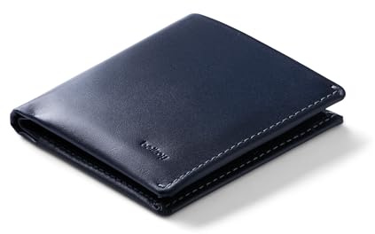 Bellroy Note Sleeve, Slim Leather Wallet, RFID Editions Available (Max. 11 Cards and Cash) - Navy