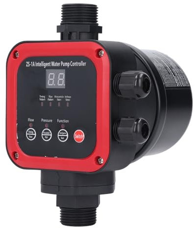 2.2KW Smart Controller, 5 Modes 10Bar Pressure Controller Automatic Pump Control Pressure Switch Multifunctional Pump Controller for Home, Garden, Industrial