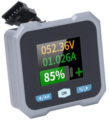 BL105F Batteriemonitor 1,8 Zoll RV Smart Batteriemonitor Farb-LCD-Display Kommunikation Stromspannung Strommessung für Wohnmobile Boote Autos Elektromotorräder