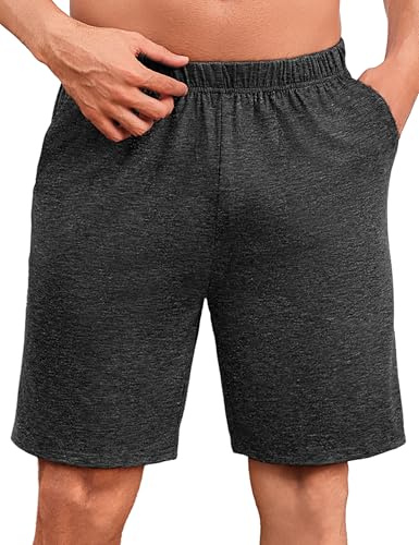 Uniexcosm Pantalones Pijama Corto para Hombre Algodón Verano Pantalones Shorts con Bolsillos Casual Ropa de Dormir