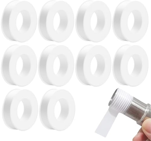 atnayo 25 Rolls PTFE Tape Plumbing, 12 mm X 20 m Plumbers Tapes for Pipes, Shower Head, Joints